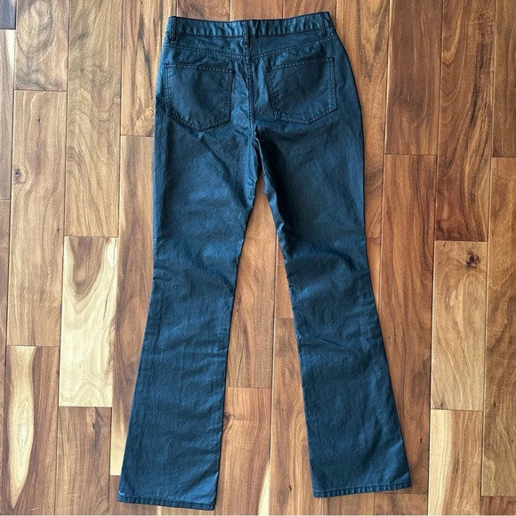 ASOS Tall Black Coated Denim Bootcut Jeans size 28/36 Tall - Picture 3 of 5